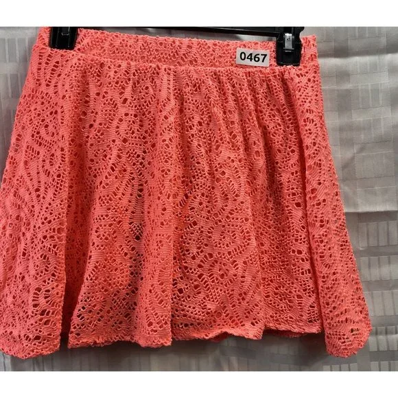 Aeropostale Women Mini Skirt Size M Color Orange - Picture 8 of 9